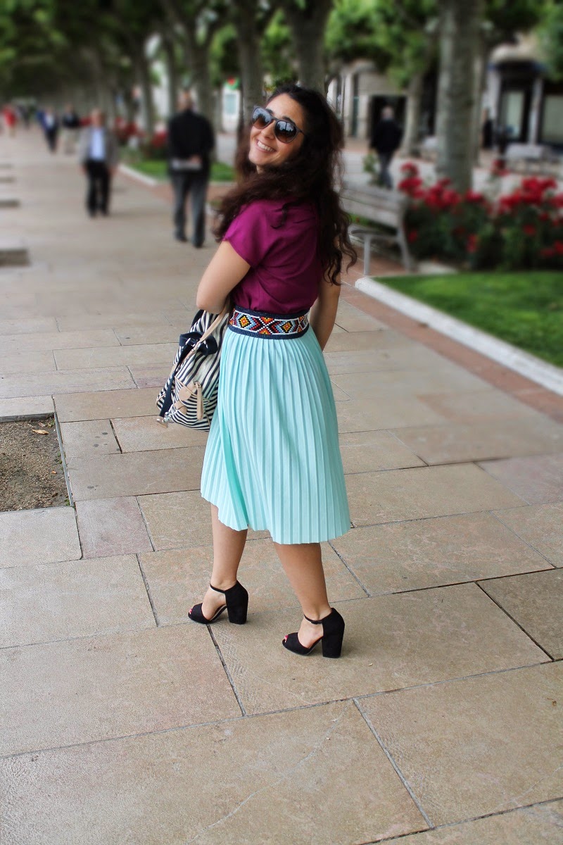 Top Lala Paris - Taille 36, Couleur Bordeaux, Matière Polyamide - Occasion Très Bon état