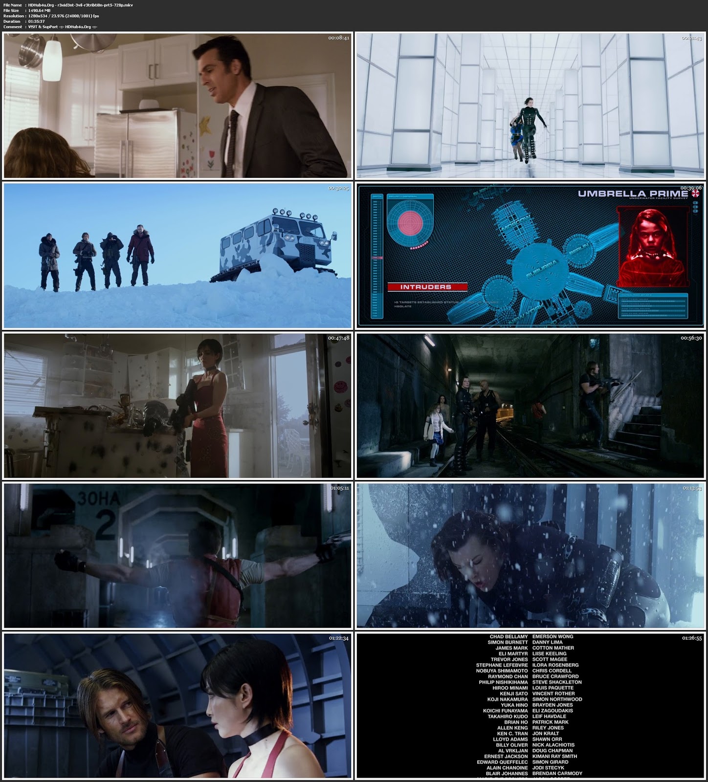 Resident Evil Retribution 2012 300MB Hindi Dual Audio 480p BluRay Download