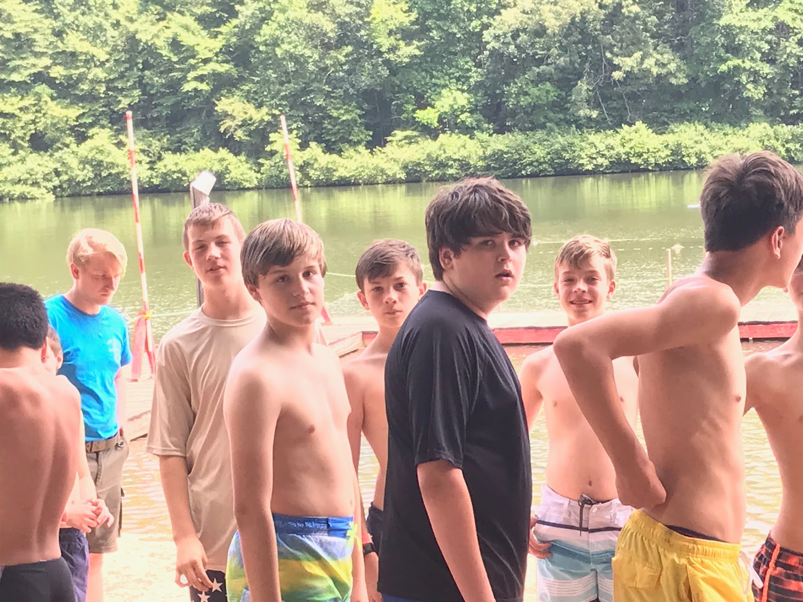 Boy Scout Troop 50 Swim Class at Camp Mountaineer 