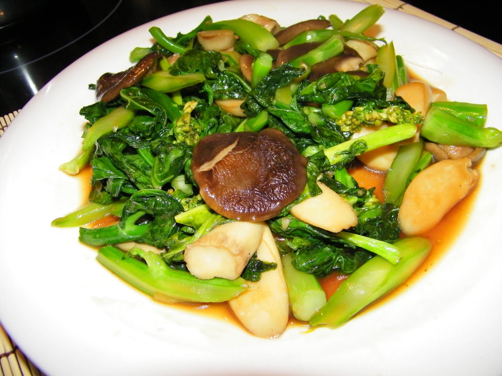 Little Bellevue Kitchen Stir Fried Kai Lan with Oyster Mushroom