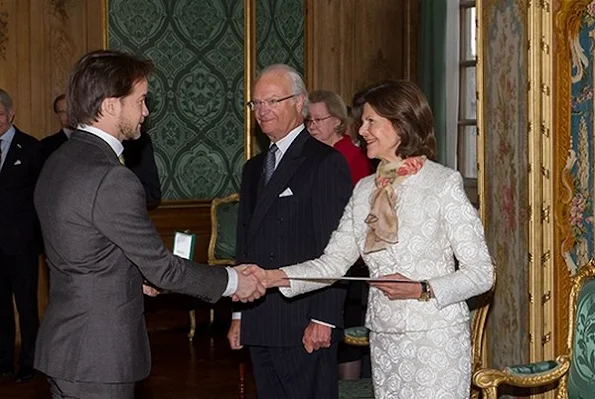 King Carl XVI Gustaf and Queen Silvia attended a medal presentation