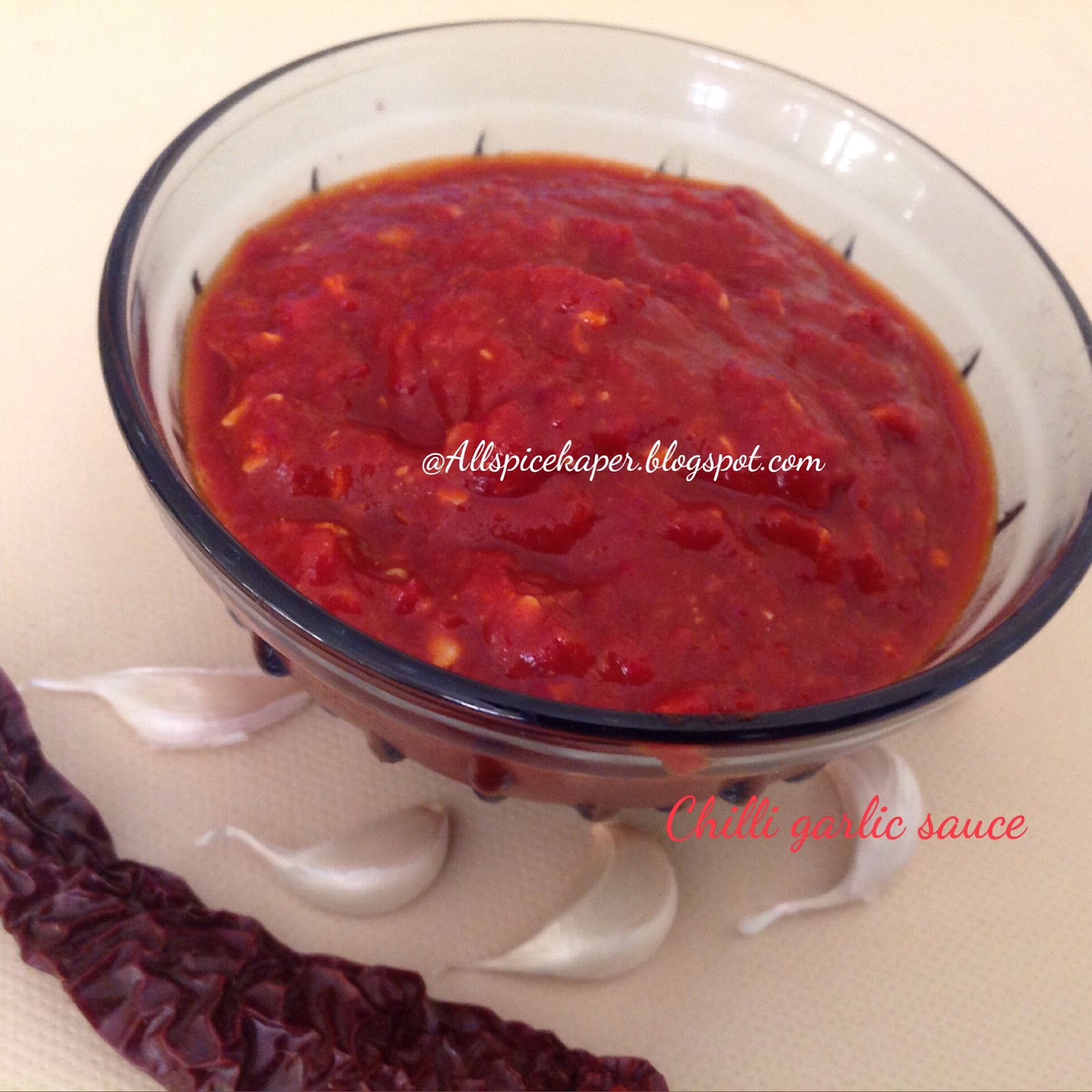 Allspice: Red Chilli and Garlic Sauce/Chutney