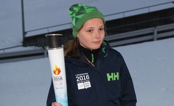 Princess Mette Marit and Prince Haakon of Norway and Princess Ingrid Alexandra and Prince Sverre Magnus attended the opening of the Lillehammer 2016 Youth Olympic Games