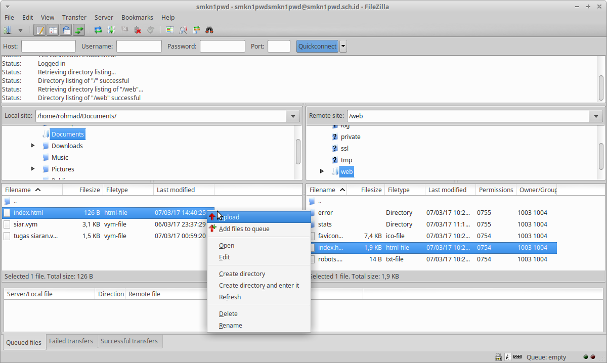cara membuat upload index di ftp filezilla cara membuat upload index di ftp filezilla