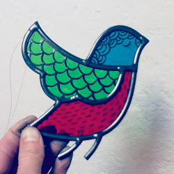 flying birds stained glass window contemporary round through bird