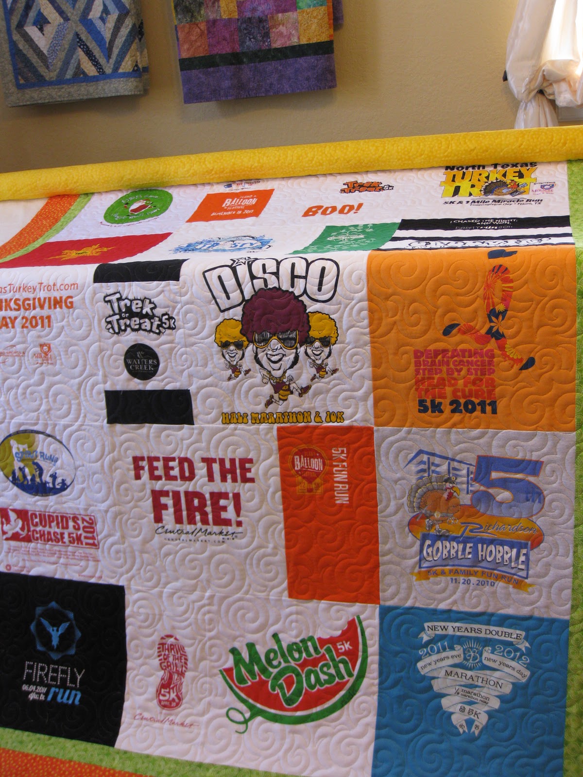 Millie's Quilting Finished Circle Quilt and more quilting and organizing