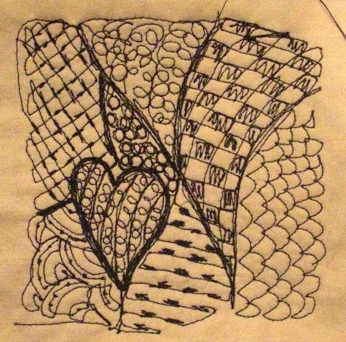 Fiber Art by Diane: I've Been Working - Zentangles/photo to fabric