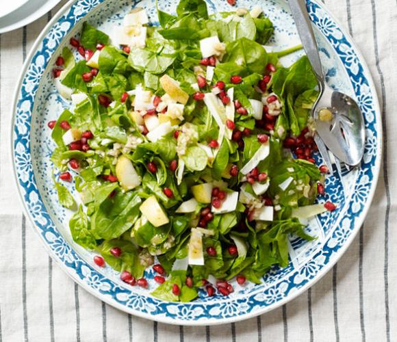 1sp - Chopped Spinach and Pear Salad with Sherry Vinaigrette | weight watchers