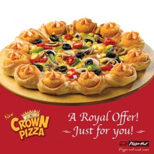 Pizza Hut Crown Pizza 50% off