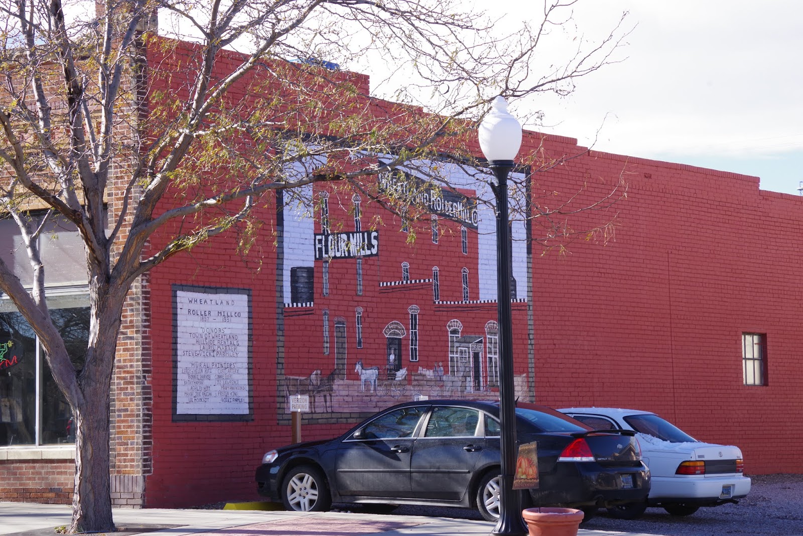 Painted Bricks Flour Mills Mural, Wheatland Wyoming