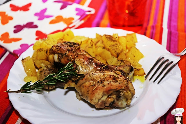 coscette di pollo e patate al forno