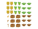 Minecraft Farm Mine-Keshi Block Set Figure