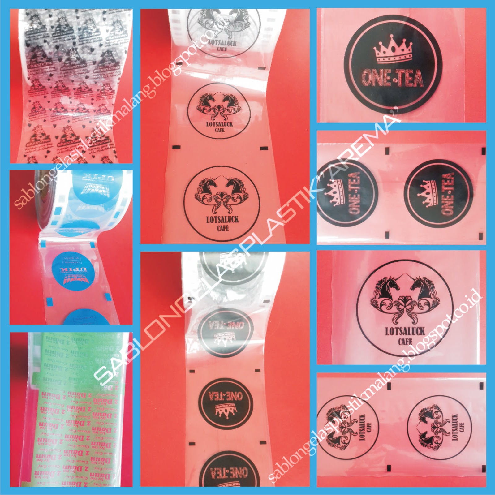 Sablon Gelas Plastik Malang Murah LID SEALER
