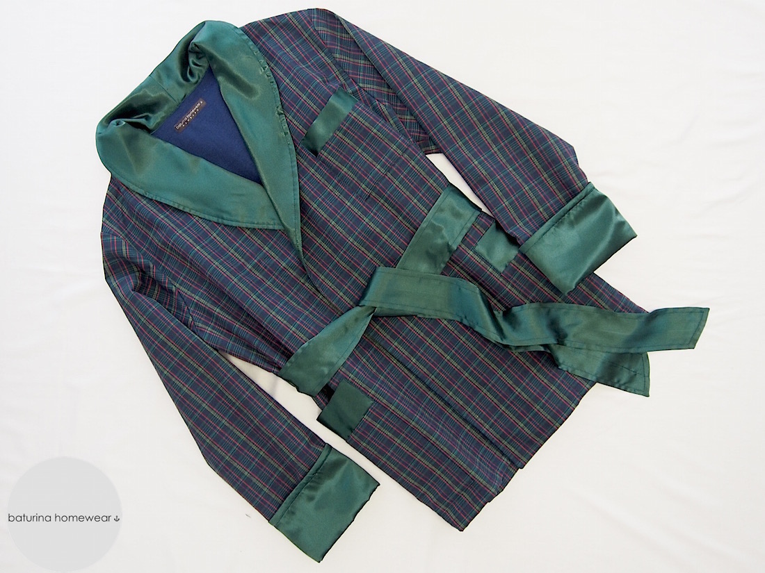plaid smoking jacket