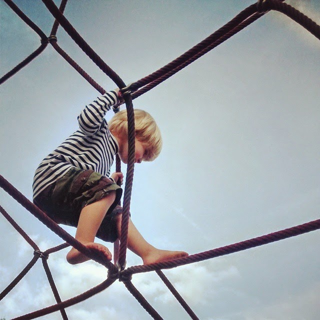 toddler climbing 