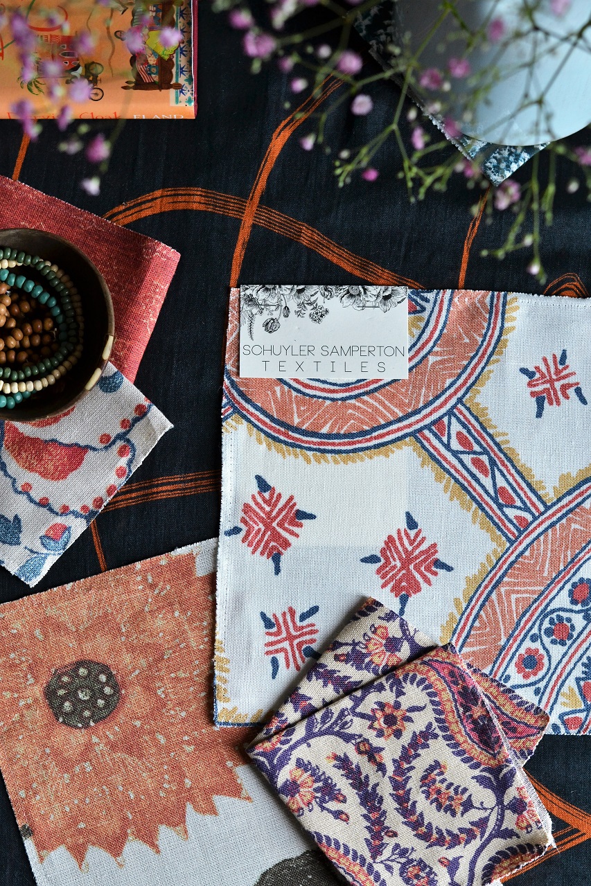 Schuyler Samperton Textiles, designs, patterns: Nellcote, Cordoba, Celandine · Lisa Hjalt