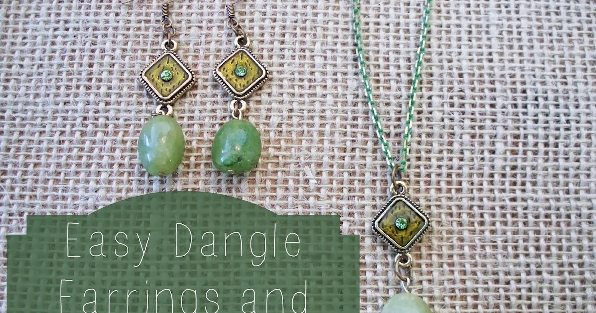 How to Make Easy Dangle Earrings and Necklace Adventures of a DIY Mom