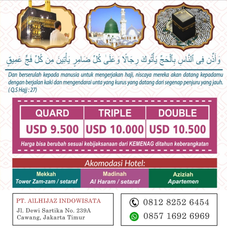 paket Haji Plus 2018