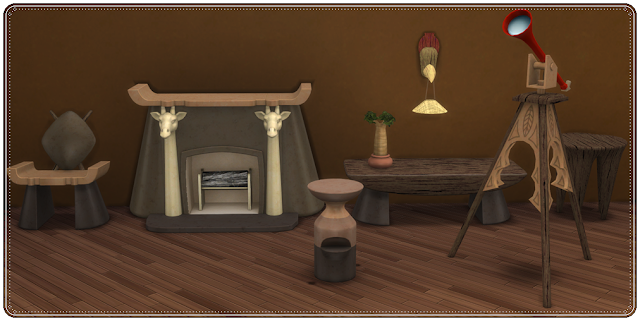 Sims 4 CC's - The Best: TS3 to TS4 Conversion - Livingroom Safari by ...