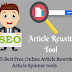 Top 5 Best Free Online Article Rewriter / Article Spinner tools 2019