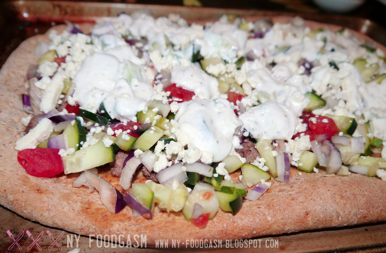 Greek Gyro Pizza - NY Foodgasm