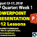POWERPOINT PRESENTATION (Q2 - Week 1) Updated!!