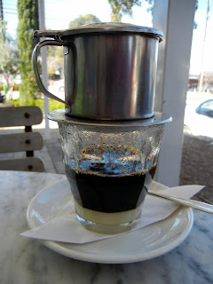 Vietnamese coffee at the Elizabeth St. Cafe