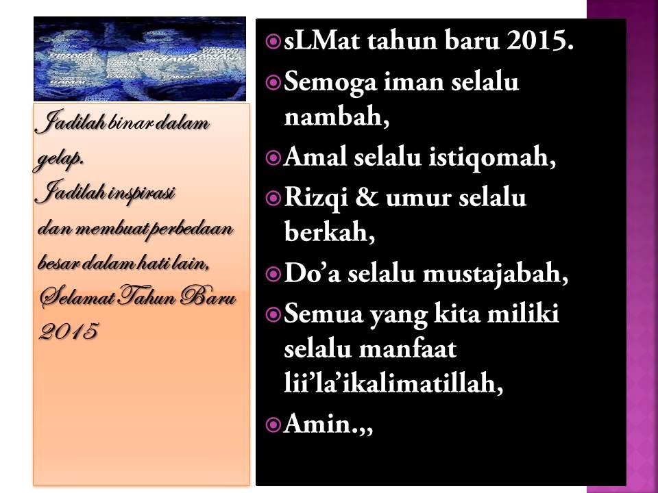 BBM BERGAMBAR: Gambar Kata Kata Ucapan Selamat Tahun Baru 2015