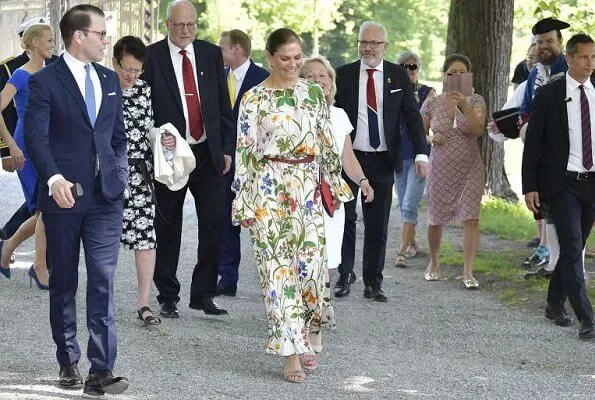 Crown Princess Victoria wore Rodebjer irmaline top and skirt. Prince Carl Phillip and Princess Sofia. Princess Madeleine