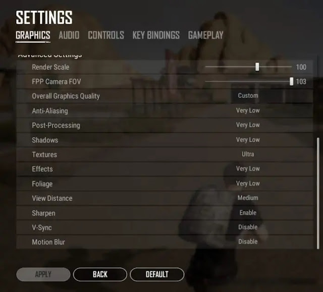 PUBG PC FPS ve performans için en iyi Grafik ayarları! PUBG PC FPS ve performans için en iyi Grafik ayarları!