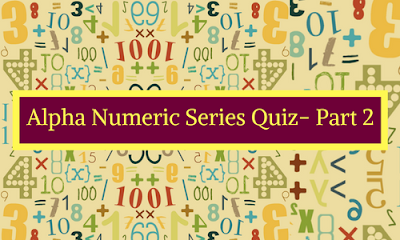Alpha Numeric Series Quiz- Part 2