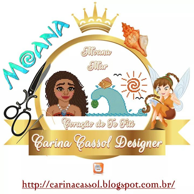Moana Em Ponto Cruz Dinha Ponto Cruz: Moana e sua turma em ponto cruz