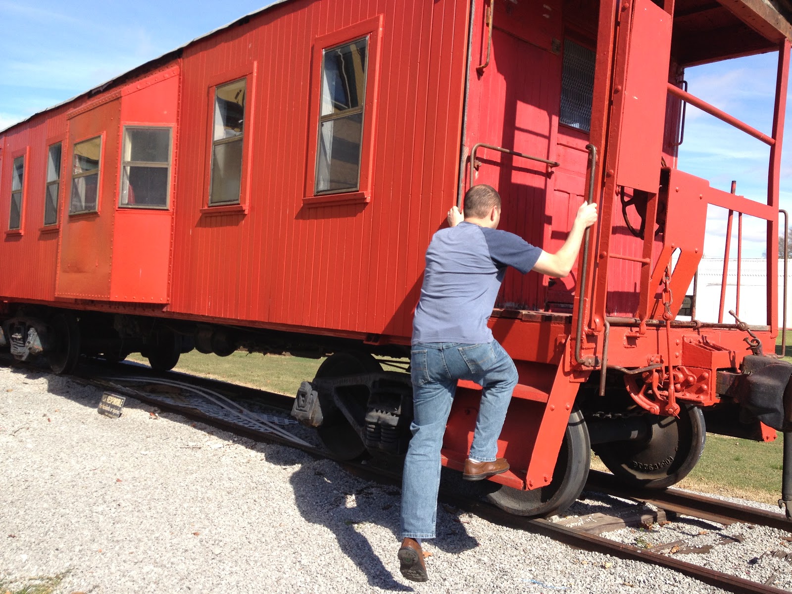 Mom in Tullahoma Cowan Railroad Museum