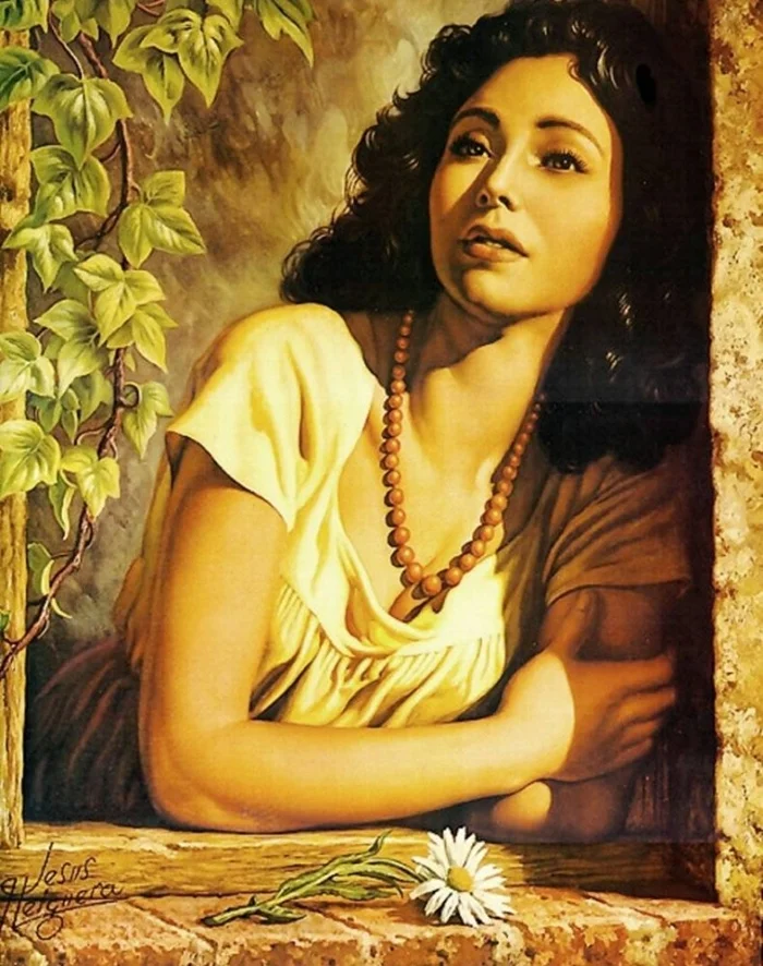 Jesús Helguera 1910-1971 | Mexican Romantic painter