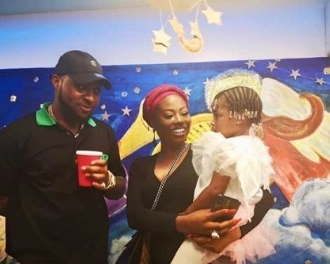 See photos of Davido at daughter’s school end of year party. 