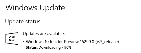 Akhirnya Windows 10 Build 16299.15 RTM Hadir Untuk Insider Slow Ring