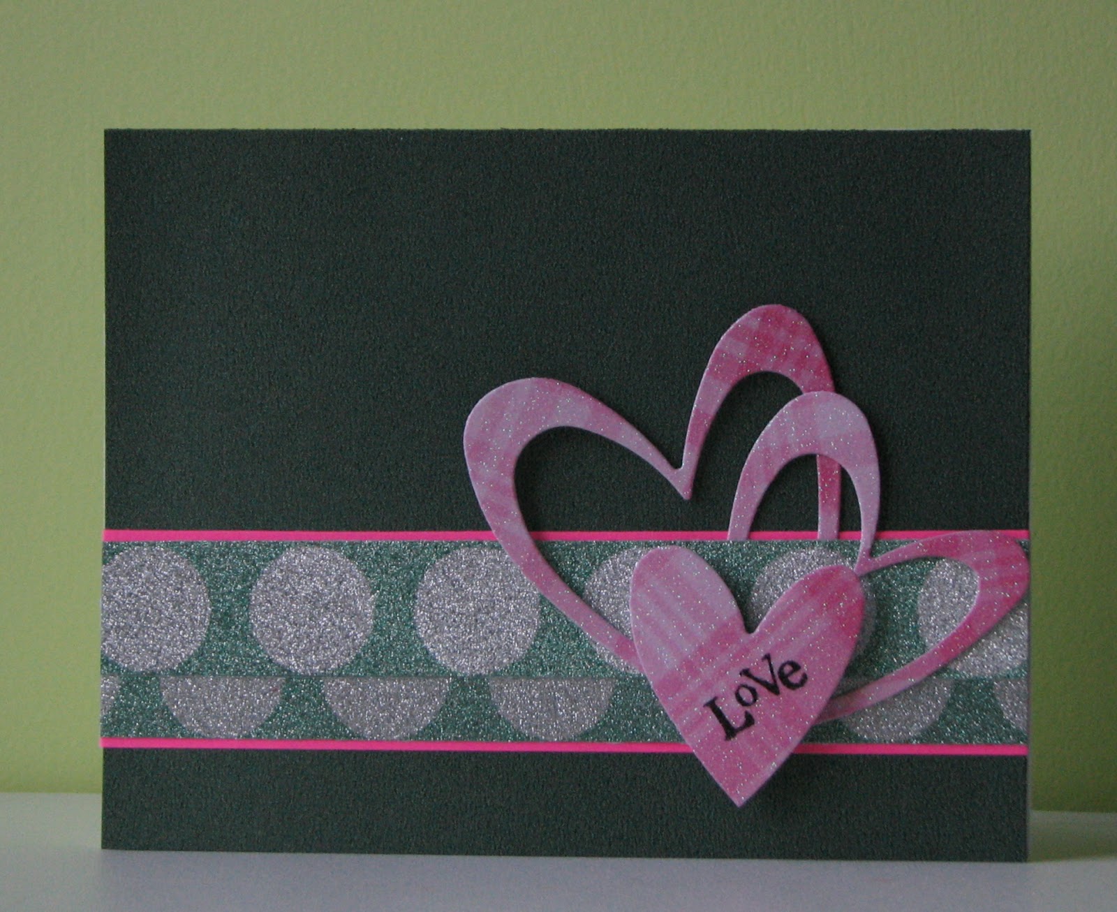 Glittery Heart Card