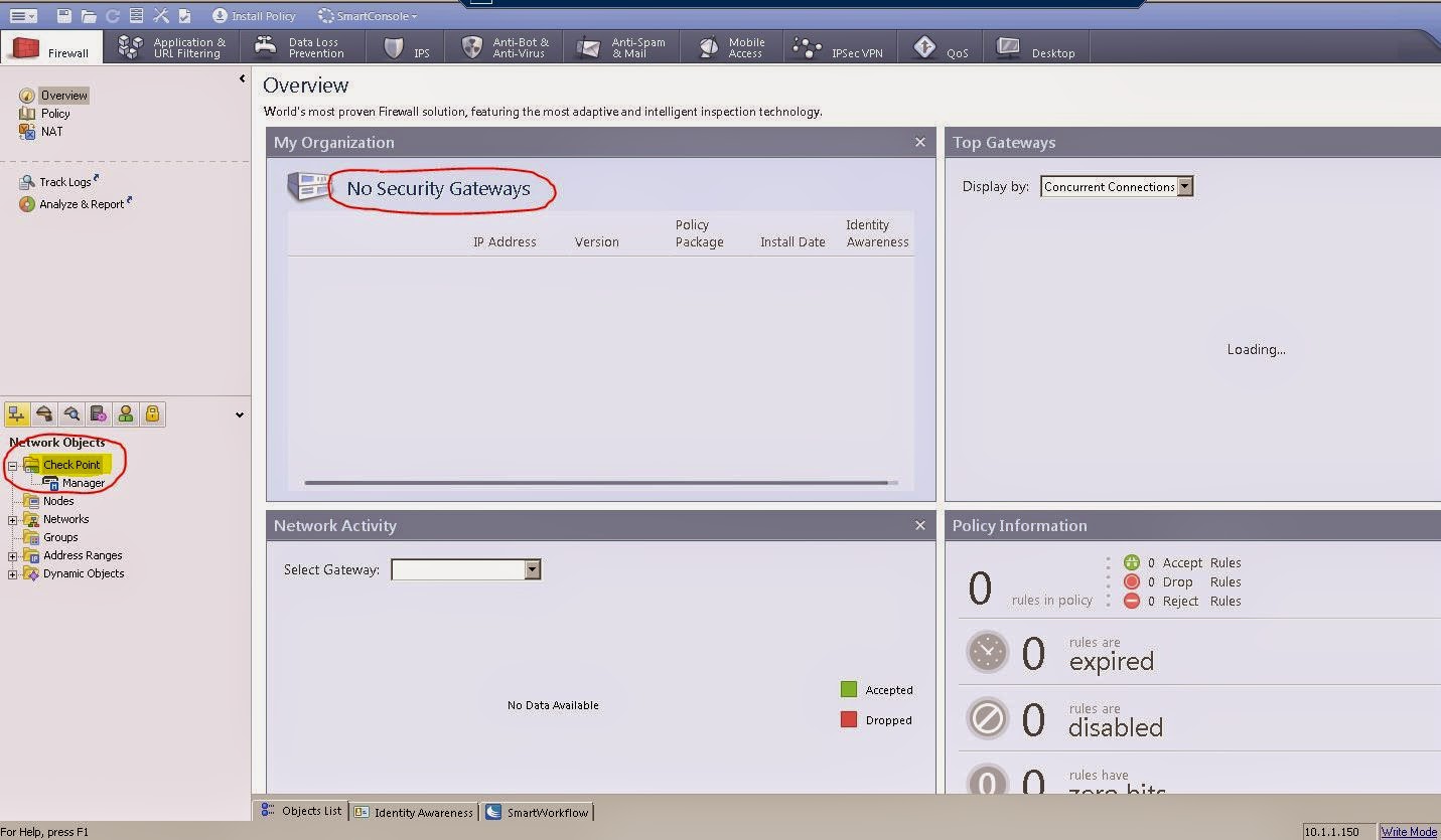 Global IT links Checkpoint Lab 5 (Manager & Firewall hookup) Tutorial