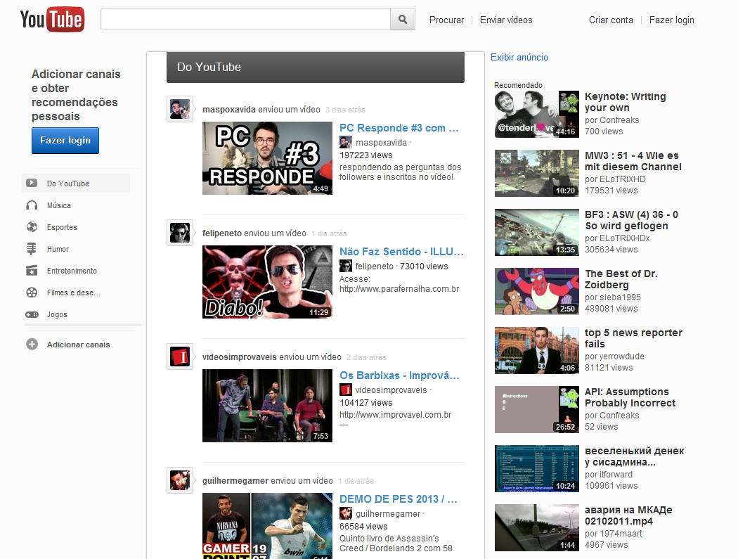 YouTube Discovery Como usar o novo design do Youtube