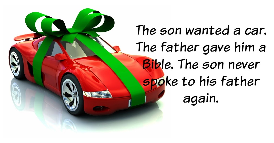 1Minute Bible Love Notes A Car or a Bible?