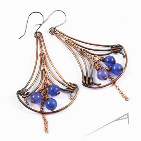 wire wrapped earrings