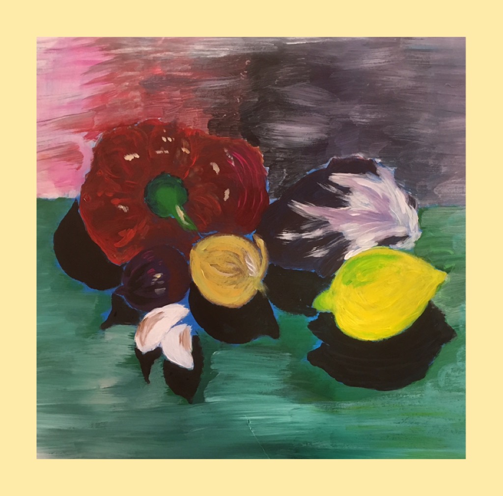 Von Herz Und Hand Gemalt Gemuse Mit Acryl