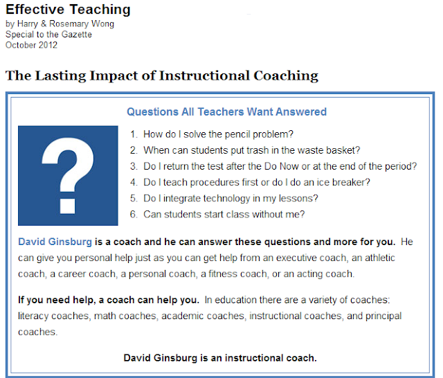 Coaching Teachers
