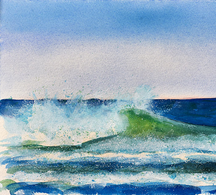 The Art of Bruce Surf Curl Crash Splash