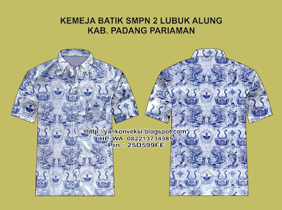 BAJU BATIK SMP LENGAN PENDEK