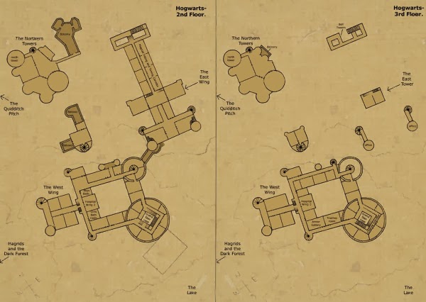 План хогвартса по этажам