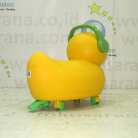 Mobil Mainan Anak Tajimaku BC86 Yellow Duck Ride-on Car