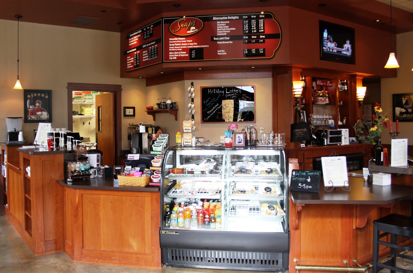 Snaps Coffee House Cafe Menu