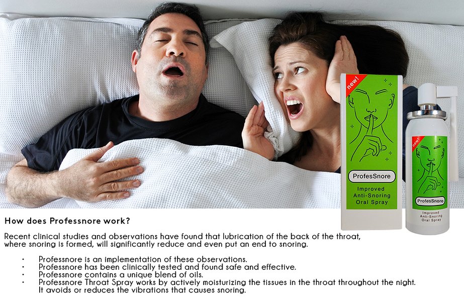 Snore Relief Anti Snore Oral Spray , Snoring Reducing AID. ProfesSnore