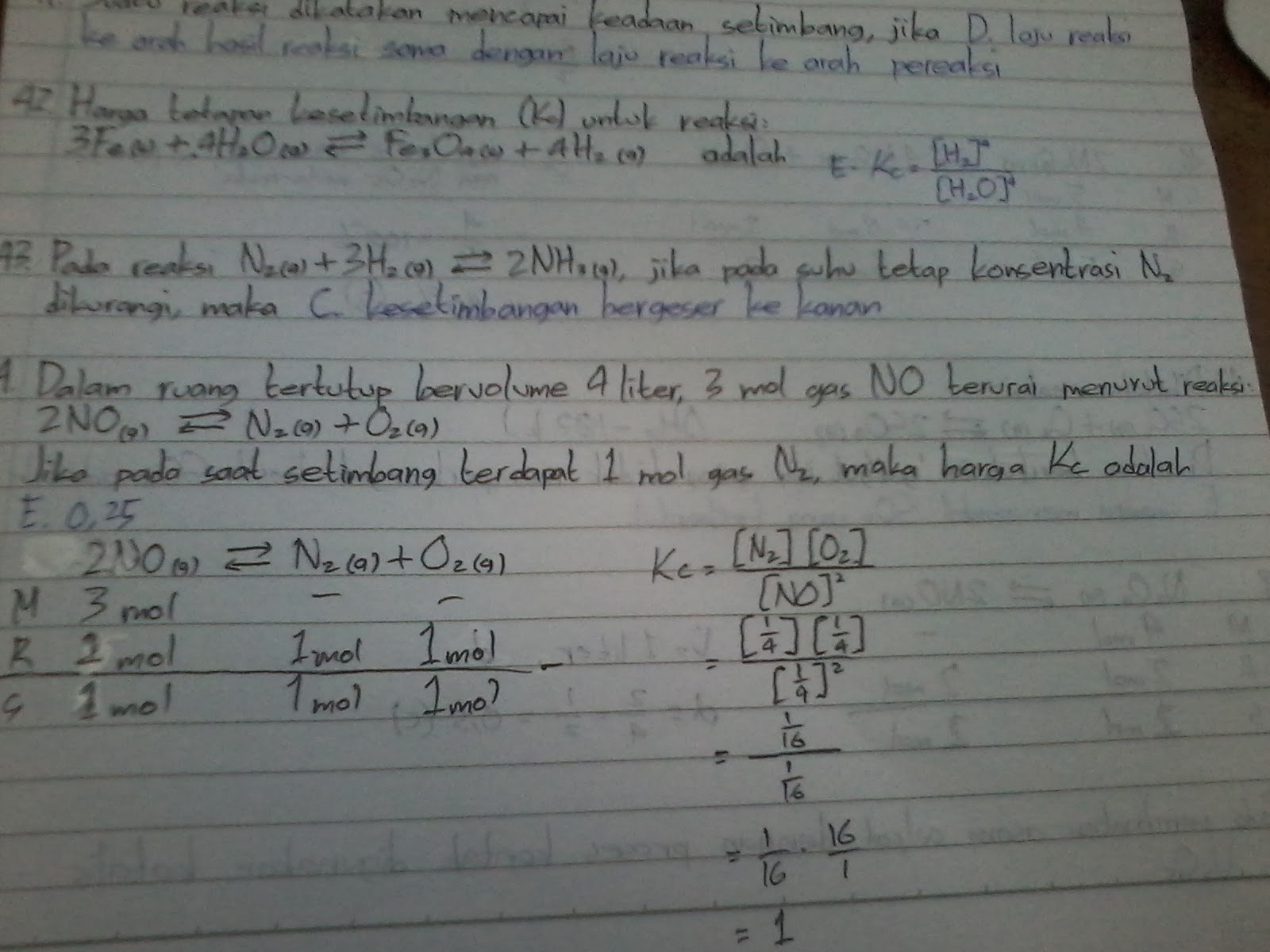 Fina Chairani�s Blog Kimia Latihan Ulangan Semester 1